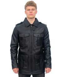 Infinity Leather - Parka Safari Coat-Mesa Verde - Lyst