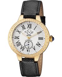 Gv2 - Astor Swiss Quartz Diamond Dial Calfskin Leather Watch - Lyst