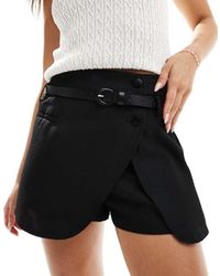 ASOS - Tailored Wrap Belted Skort - Lyst