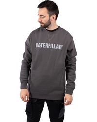 Caterpillar - Midweight Crewneck Cotton Sweatshirt - Lyst