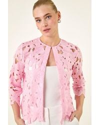 Roman - Crochet Lace Jacket - Lyst