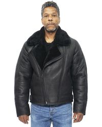 Infinity Leather - Sheepskin Ww2 Bomber Jacket-Tucson - Lyst