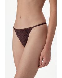Penti - Micro Brazilian Briefs Printed Lace - Lyst