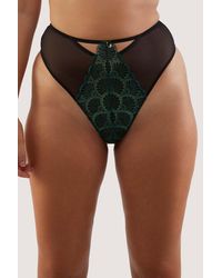 Playful Promises - Mia & Jade Deco Embroidery Highwaist Thong - Lyst