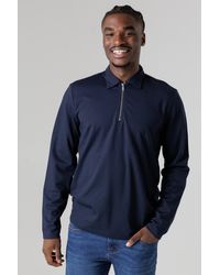 Nines - Quarter Zip Fleece Jumper With Smart Collar - Lyst