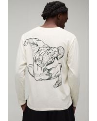 BoohooMAN - Oversized Spiderman Long Sleeve Acid Wash License Print T-Shirt - Lyst