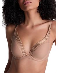 Aubade - Sheer Emotion Triangle Plunge Bra - Lyst