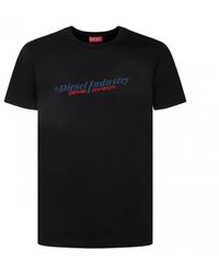 DIESEL - Industry Denim Logo T-Shirt Cotton - Lyst