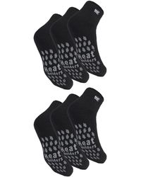 Heat Holders - 6 Pairs 2.3 Tog Non Slip Low Cut Ankle Thermal Slipper Socks - Lyst