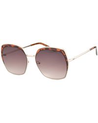 Guess - Gold Metal Sunglasses - Lyst