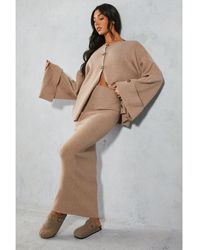 MissPap - Premium Soft Knit Folded Waist Maxi Skirt - Lyst