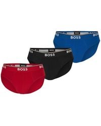 BOSS - Premium Cotton Briefs (Pack Of 3) - Lyst