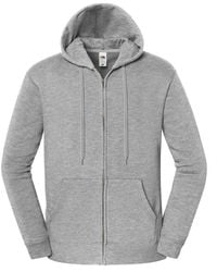 Fruit Of The Loom - Adult Iconic Premium Full Zip Hoodie (Athletic Heather) - Lyst