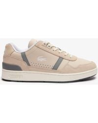 Lacoste - Herren Sneaker "T-Clip" Leder (Naturweiß) - Lyst