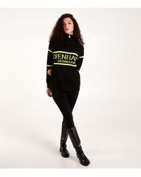 Blue Vanilla - Zip Neck Logo Jumper - Lyst