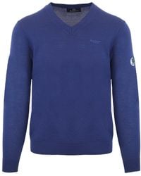 Aquascutum - V-Neck Pull Over Jumper Material_Cotton - Lyst