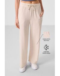 TOMMY LIFE - Mid Waist Palazzo Pants With Drawstring - Lyst