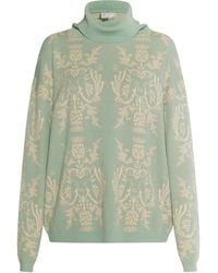 Usha - Strickpullover Damen Mint Creme - Lyst