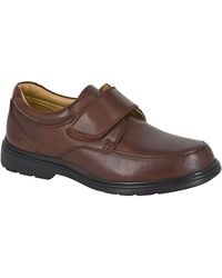 Roamer - Leather Extra Wide Fit Touch Fastening Shoes - Lyst