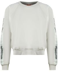 Parajumpers - Lauk Brand Logo Taped Sleeve Birch Jumper - Lyst