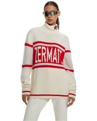 BOSS - Embroidered Relaxed Fit Turtleneck Long Sleeve Sweater - Lyst
