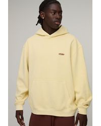 BoohooMAN - Oversized Sport Washed Over The Head Hoodie - Lyst