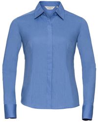 Russell - Collection /Ladies Poplin Fitted Long-Sleeved Formal Shirt (Corporate) - Lyst
