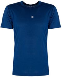 Champion - T-shirt Mannen Blauw - Lyst
