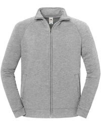 Fruit Of The Loom - Adult Sweat Jacket (Athletic Heather) - Lyst