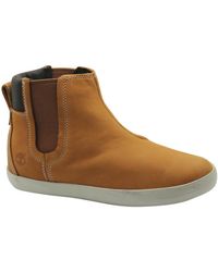Timberland - Glastenbury Chelsea Boots Ankle Shoes Wheat Leather A138R B44A - Lyst