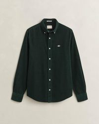 GANT - Regular Fit Long Sleeve Logo Detail Shirt - Lyst