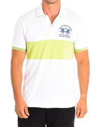 La Martina - Short Sleeve Polo Tmp610-Pk097 - Lyst