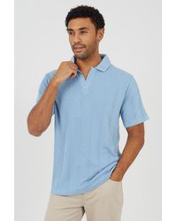 Brave Soul - Light Jacquard Trophy Neck Polo Shirt - Lyst