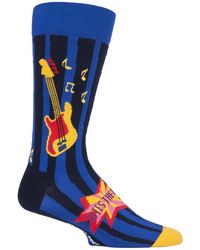 Happy Socks - Official Licensed Rock Queen Colour Block Patterned - Lyst