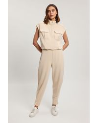 Karen Millen - Premium Luxe Barrel Leg Jogger - Lyst
