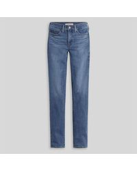 Levi's - Levi's High Rise Shaping Straight Leg Jeans - Lyst