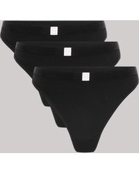 Elle - 3 Pack Super Soft Cotton Heritage Patch Thong - Lyst