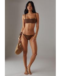 Warehouse - Whipstitch Detail Bikini Top - Lyst