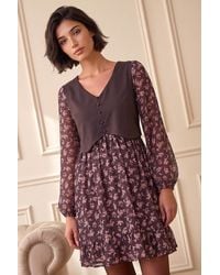 Roman - Petite Waistcoat Dress - Lyst