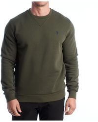 U.S. POLO ASSN. - Fleece Crew Neck Sweatshirt Us42187035 - Lyst