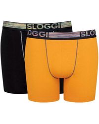 Sloggi - Go Abc Natural Short C2P/Dark Combination Polyamide - Lyst