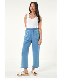 Roman - Petite Stretch Denim Trousers - Lyst