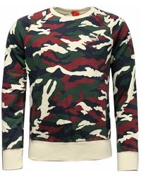 PUMA - Long Sleeve Crew Neck Camo Sweaters 567493 21 - Lyst