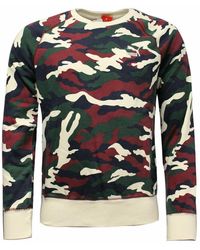 PUMA - Langarm Crew Neck Camo Herren Pullover 567493 21 - Lyst
