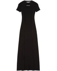 Palm Angels - Open Back Logo Rib Dress - Lyst