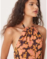 Motel - Astina Floral Print Chiffon Top - Lyst
