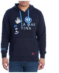 La Martina - Hoodie Over Fit Hooded Sweatshirt Ymf309-Fp568 - Lyst