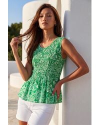 Roman - Paisley Print Shirred Top - Lyst