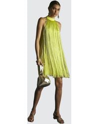 River Island - Mini Dress Lime Premium Fringe Sleeveless - Lyst