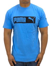 PUMA - Essentials Logo T Shirts Crew Neck Pullover Casual Cotton Sports Tee - Lyst